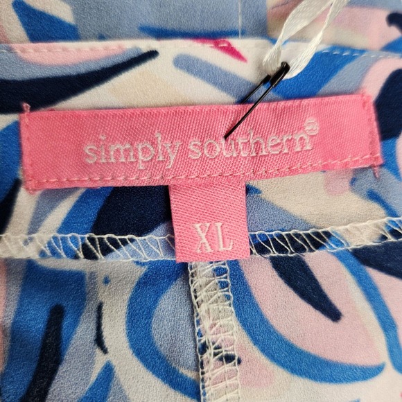 Simply Southern Blouse Swim Cover Up XL NEW - Picture 6 of 12